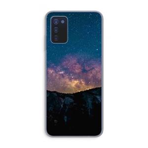 CaseCompany Travel to space: Samsung Galaxy A03s Transparant Hoesje