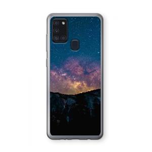 CaseCompany Travel to space: Samsung Galaxy A21s Transparant Hoesje