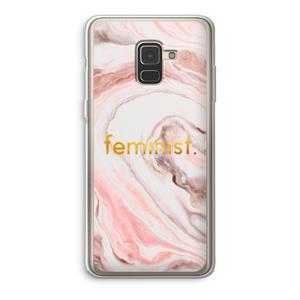 CaseCompany Feminist: Samsung Galaxy A8 (2018) Transparant Hoesje