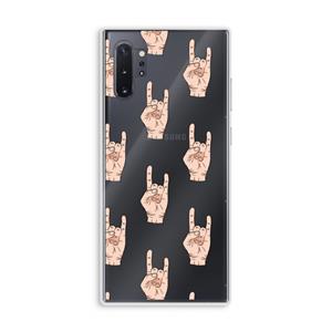 CaseCompany Rock: Samsung Galaxy Note 10 Plus Transparant Hoesje