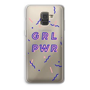 CaseCompany GRL PWR: Samsung Galaxy A8 (2018) Transparant Hoesje