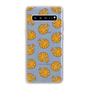 CaseCompany You Had Me At Pizza: Samsung Galaxy S10 5G Transparant Hoesje