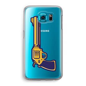 CaseCompany Pew Pew Pew: Samsung Galaxy S6 Transparant Hoesje