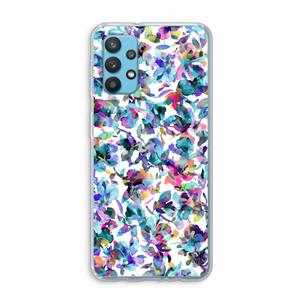 CaseCompany Hibiscus Flowers: Samsung Galaxy A32 4G Transparant Hoesje