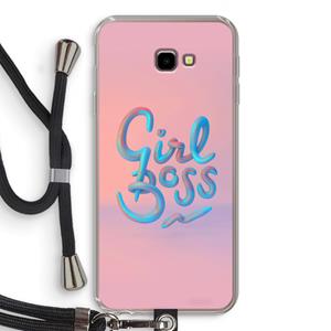 CaseCompany Girl boss: Samsung Galaxy J4 Plus Transparant Hoesje met koord