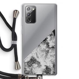 CaseCompany Onweer: Samsung Galaxy Note 20 / Note 20 5G Transparant Hoesje met koord