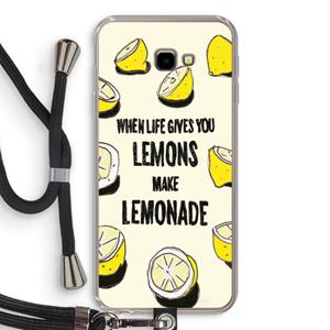 CaseCompany Lemonade: Samsung Galaxy J4 Plus Transparant Hoesje met koord