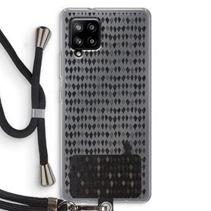 CaseCompany Crazy shapes: Samsung Galaxy A42 5G Transparant Hoesje met koord