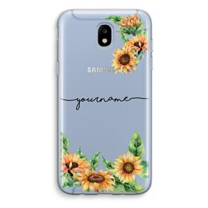 CaseCompany Zonnebloemen: Samsung Galaxy J5 (2017) Transparant Hoesje