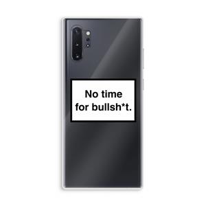 CaseCompany No time: Samsung Galaxy Note 10 Plus Transparant Hoesje