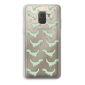 CaseCompany Dinos: Samsung Galaxy A8 (2018) Transparant Hoesje