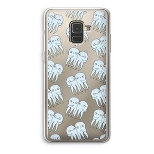 CaseCompany Octopussen: Samsung Galaxy A8 (2018) Transparant Hoesje