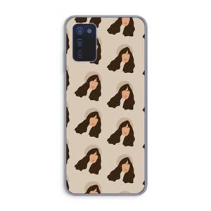 CaseCompany Bonjour mon amour: Samsung Galaxy A03s Transparant Hoesje