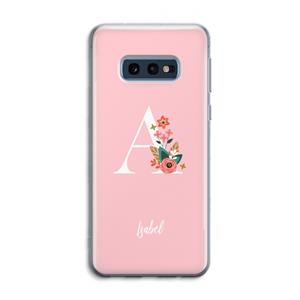 CaseCompany Pink Bouquet: Samsung Galaxy S10e Transparant Hoesje