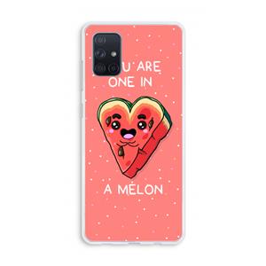 CaseCompany One In A Melon: Galaxy A71 Transparant Hoesje
