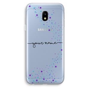 CaseCompany Sterren: Samsung Galaxy J3 (2017) Transparant Hoesje