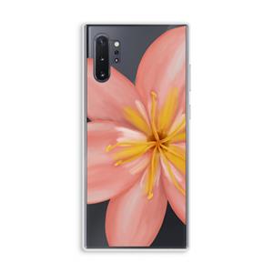 CaseCompany Pink Ellila Flower: Samsung Galaxy Note 10 Plus Transparant Hoesje
