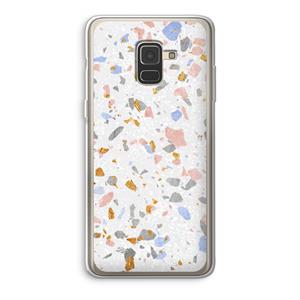 CaseCompany Terrazzo N°8: Samsung Galaxy A8 (2018) Transparant Hoesje