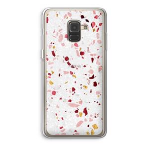 CaseCompany Terrazzo N°9: Samsung Galaxy A8 (2018) Transparant Hoesje