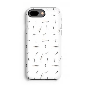 CaseCompany Hipster stripes: iPhone 8 Plus Tough Case