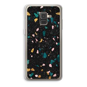 CaseCompany Terrazzo N°10: Samsung Galaxy A8 (2018) Transparant Hoesje
