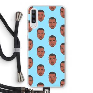CaseCompany Kanye Call Me℃: Samsung Galaxy A70 Transparant Hoesje met koord