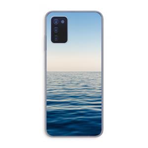 CaseCompany Water horizon: Samsung Galaxy A03s Transparant Hoesje