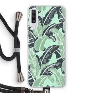 CaseCompany This Sh*t Is Bananas: Samsung Galaxy A70 Transparant Hoesje met koord