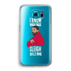 CaseCompany Sleigh Bells Ring: Samsung Galaxy S6 Transparant Hoesje