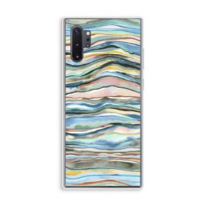 CaseCompany Watercolor Agate: Samsung Galaxy Note 10 Plus Transparant Hoesje