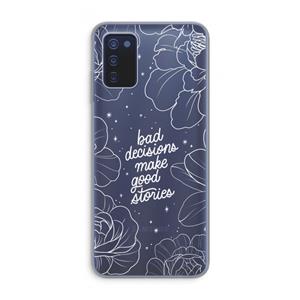 CaseCompany Good stories: Samsung Galaxy A03s Transparant Hoesje