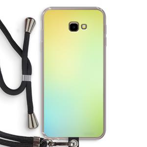 CaseCompany Minty mist pastel: Samsung Galaxy J4 Plus Transparant Hoesje met koord