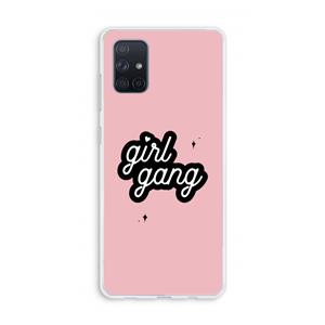 CaseCompany Girl Gang: Galaxy A71 Transparant Hoesje