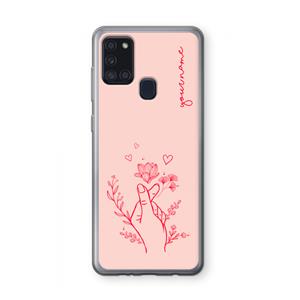CaseCompany Giving Flowers: Samsung Galaxy A21s Transparant Hoesje