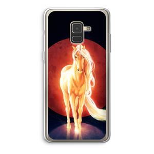 CaseCompany Last Unicorn: Samsung Galaxy A8 (2018) Transparant Hoesje