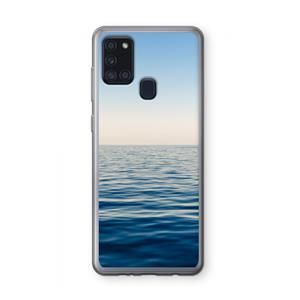 CaseCompany Water horizon: Samsung Galaxy A21s Transparant Hoesje