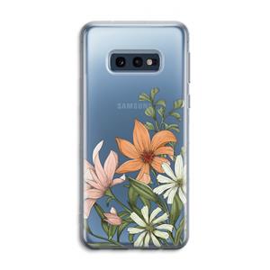 CaseCompany Floral bouquet: Samsung Galaxy S10e Transparant Hoesje