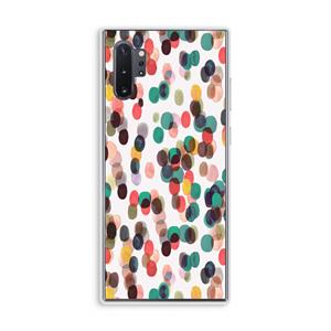 CaseCompany Tropical Dots: Samsung Galaxy Note 10 Plus Transparant Hoesje