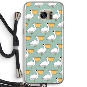CaseCompany Pelican: Samsung Galaxy S7 Edge Transparant Hoesje met koord