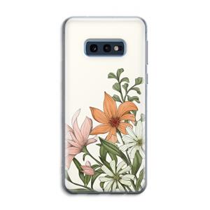 CaseCompany Floral bouquet: Samsung Galaxy S10e Transparant Hoesje