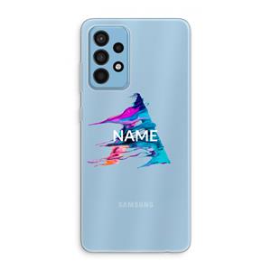 CaseCompany Abstract Spectrum: Samsung Galaxy A52 Transparant Hoesje