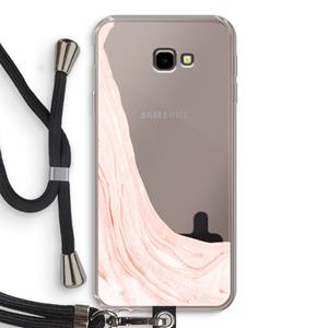 CaseCompany Peach bath: Samsung Galaxy J4 Plus Transparant Hoesje met koord