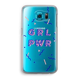 CaseCompany GRL PWR: Samsung Galaxy S6 Transparant Hoesje