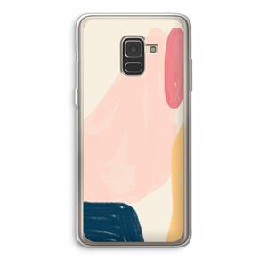 CaseCompany Saturday Flow: Samsung Galaxy A8 (2018) Transparant Hoesje