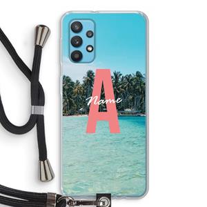 CaseCompany Pacific Dream: Samsung Galaxy A32 4G Transparant Hoesje met koord