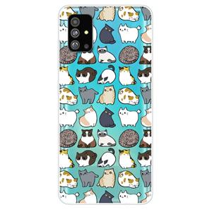 Lunso Softcase hoes - Samsung Galaxy S20 Plus - Katten