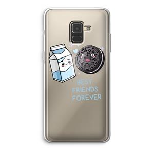 CaseCompany Best Friend Forever: Samsung Galaxy A8 (2018) Transparant Hoesje