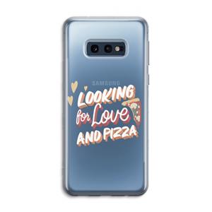 CaseCompany Pizza is the answer: Samsung Galaxy S10e Transparant Hoesje