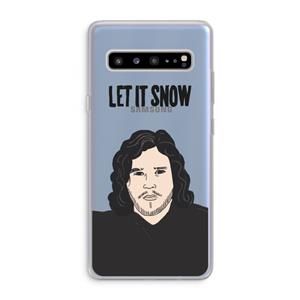 CaseCompany Let It Snow: Samsung Galaxy S10 5G Transparant Hoesje