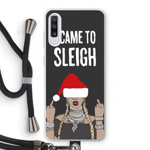CaseCompany Came To Sleigh: Samsung Galaxy A70 Transparant Hoesje met koord